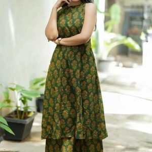 Women Pure Cotton Kurta Palazzo Set